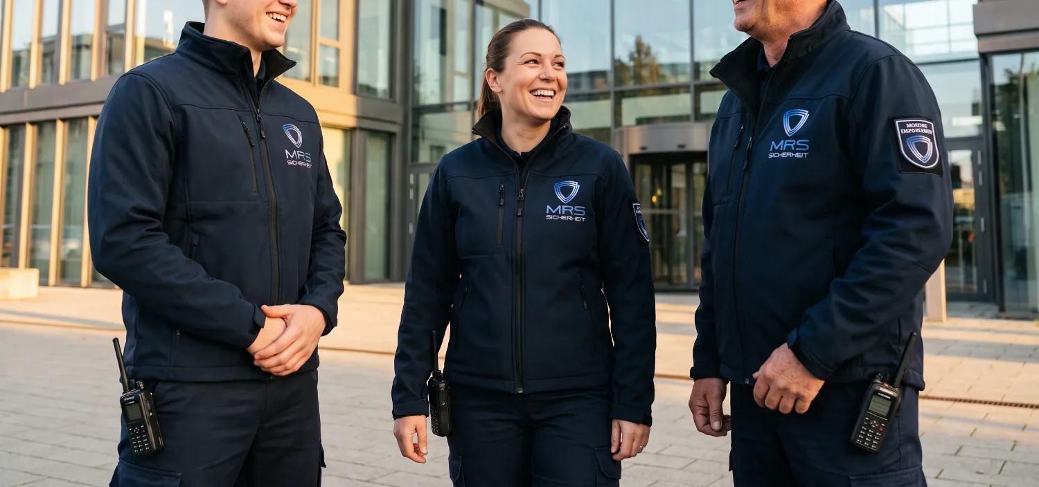 Team von MRS Sicherheit in Dienstkleidung